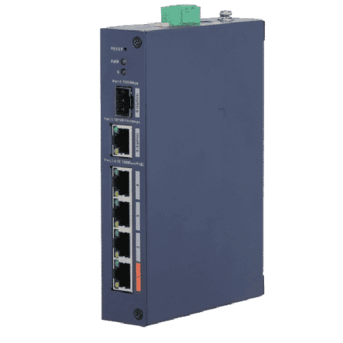 Dahua CHS4106-4ET-60 6-Port PoE Network Switch (4x PoE, 1x SFP, 1x Gigabit RJ45 Uplink)