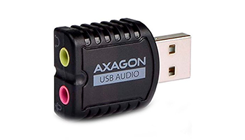 AXAGON ADA-10 USB2.0 - Stereo Audio Mini Adapter