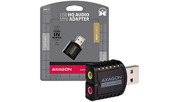 AXAGON ADA-17 USB2.0 - Stereo HQ Audio Mini Adapter 24bit 96kHz