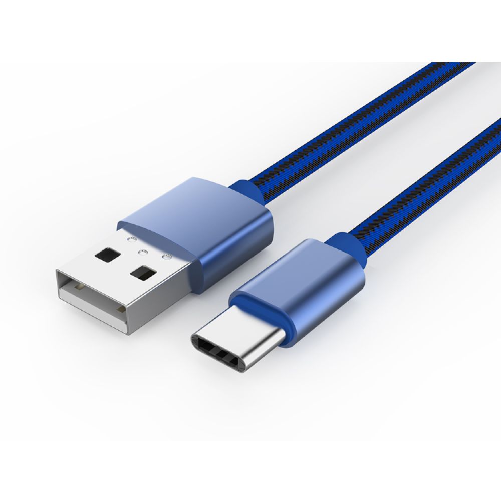LDNIO LS60, Type-C,Data cable 1.0m, Braided, Blue, Red - 14387