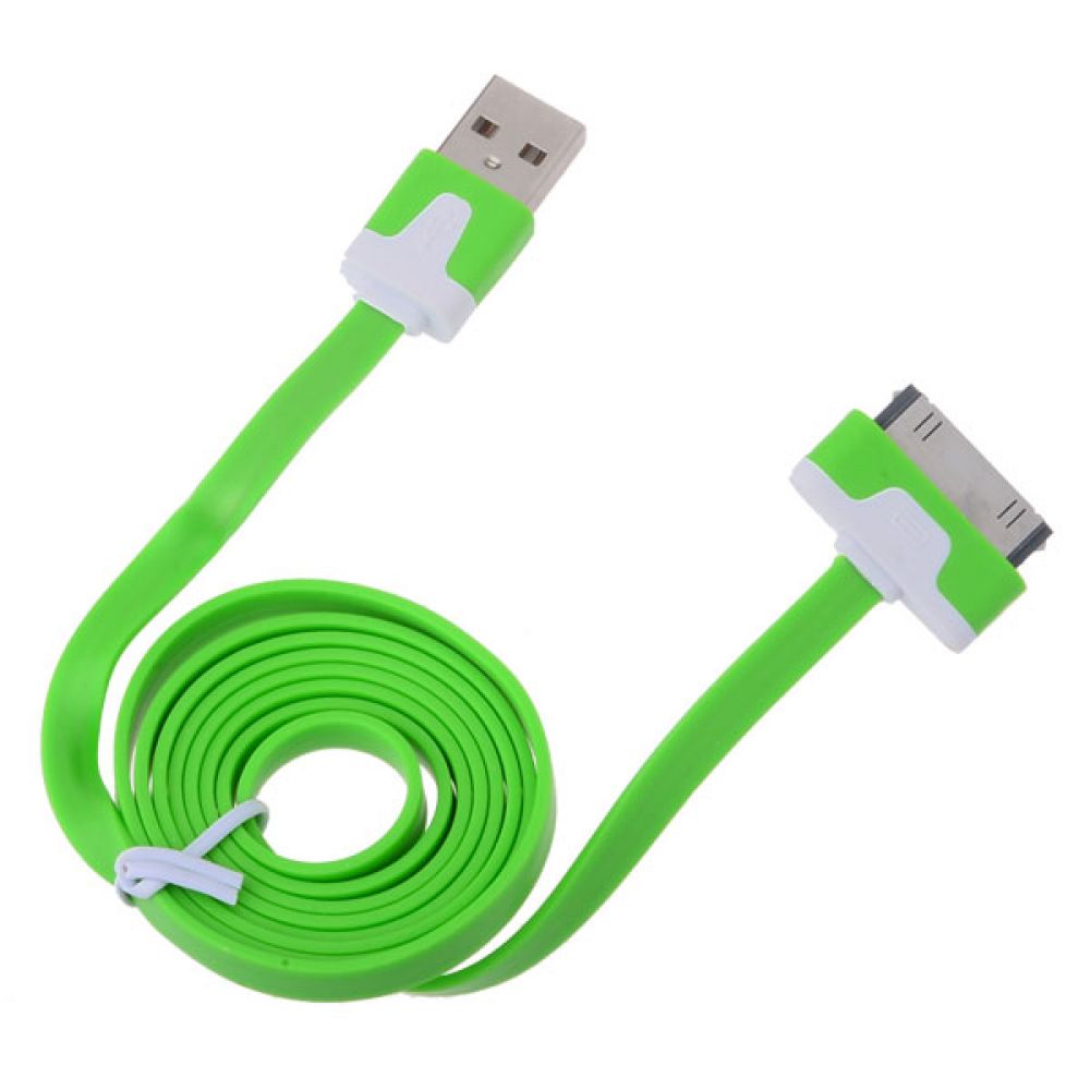 DeTech Data cable  USB Lightning for iPhone 4/4s, flat - 14047 
