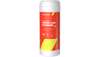 CANYON CNE-CCL11 Screen Cleaning Wipes, Wet cleaning wipes made of non-woven fabric