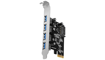 AXAGON PCEU-430VL PCEU-430VL PCIe Adapter 4x USB3.0 UASP VIA