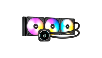 CORSAIR CW-9060062-WW iCUE H150i ELITE LCD Display Liquid CPU Cooler