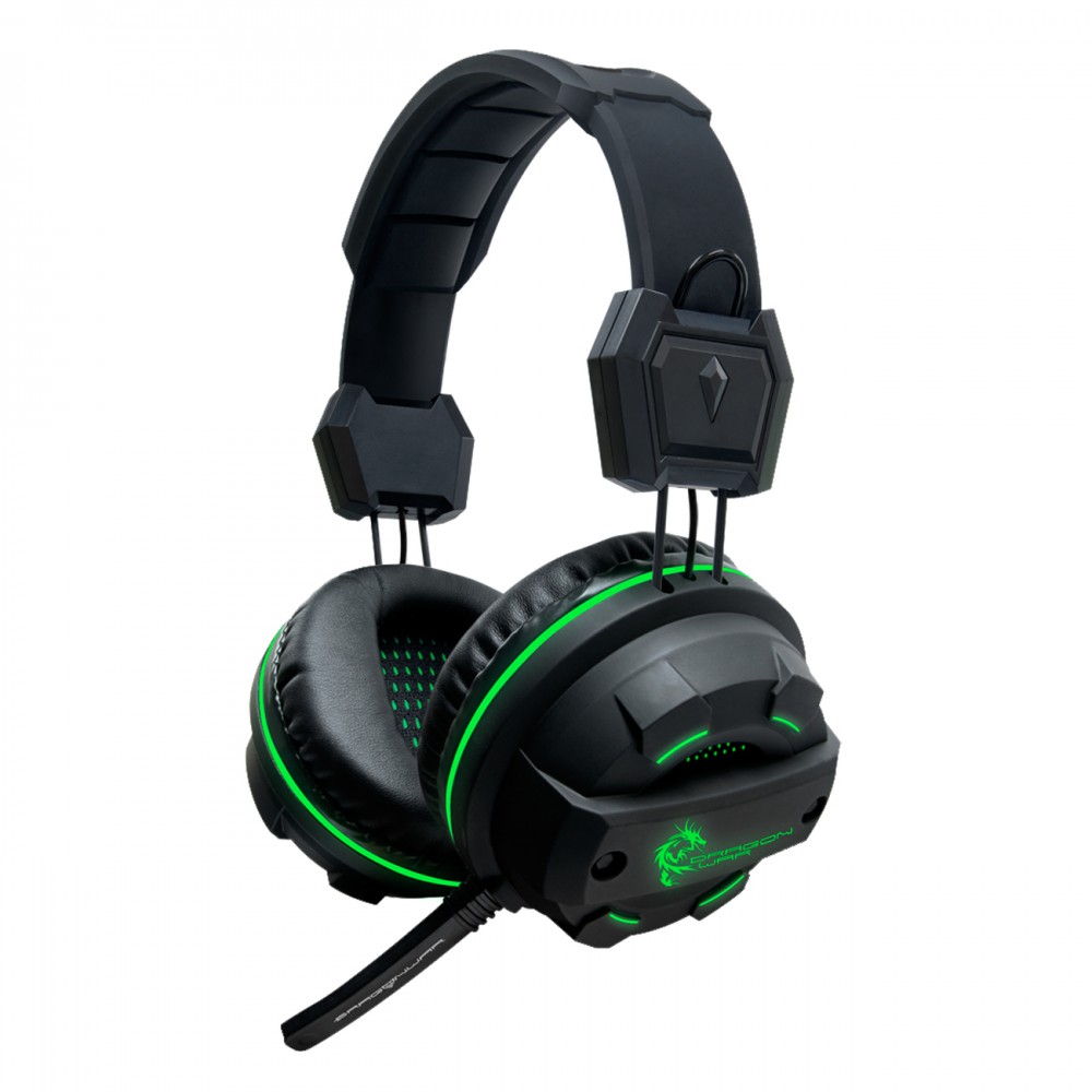 Dragon War, Revan GHS-003 Gaming Headset, Backlit, Black - 20353