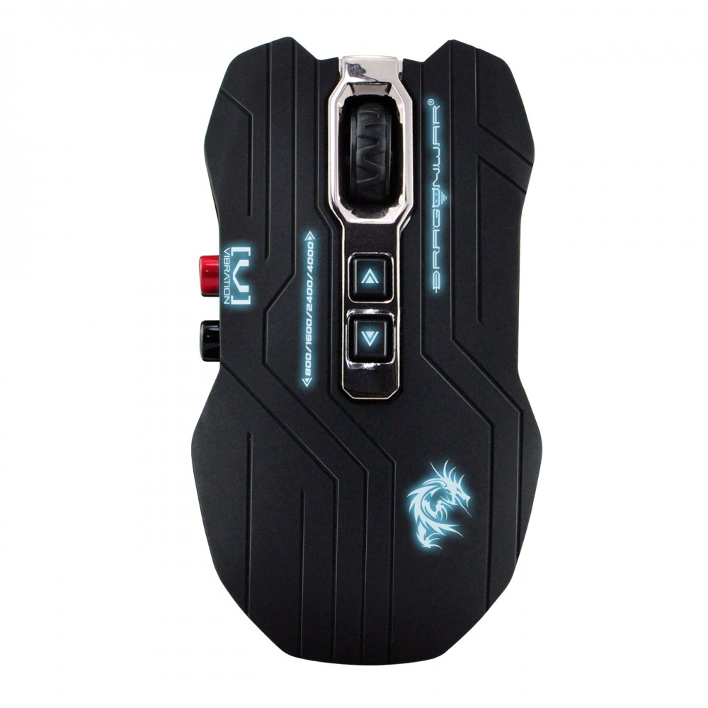 Dragon War, Gaia G15 Gaming mouse, Vibration, +Mousepad, Black - 626