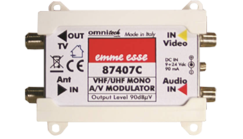 EMME ESSE A/V PLL Full Band mono modulator RF 90DB RCA 87407 C ΨΗΦΙΑΚΟΣ ΔΙΑΜΟΡΦΩΤΗΣ