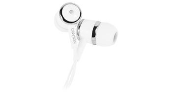 CANYON CNE-CEPM01W EPM-01 Stereo earphones with microphone, White
