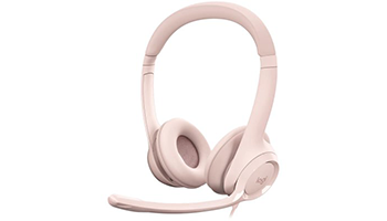 LOGITECH 981-001281 H390 Corded Headset - ROSE - USB