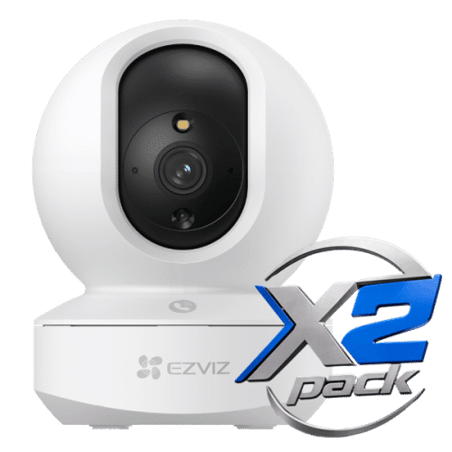 EZVIZ CS-TY1 (X2-PACK) Smart Indoor PT Wi-Fi Camera 1080p Full HD with Auto Tracking & Night Vision