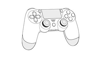 SPEED-LINK SL-450801-BK SHOXX Game Enhancer, 4pcs - for PS4 Gamepad