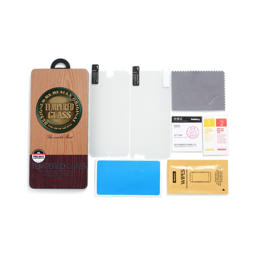 Remax Round Cut,Tempered Glass protector, for iPhone 6/6S, 2.5D, 0.3mm, Transparent - 52236 