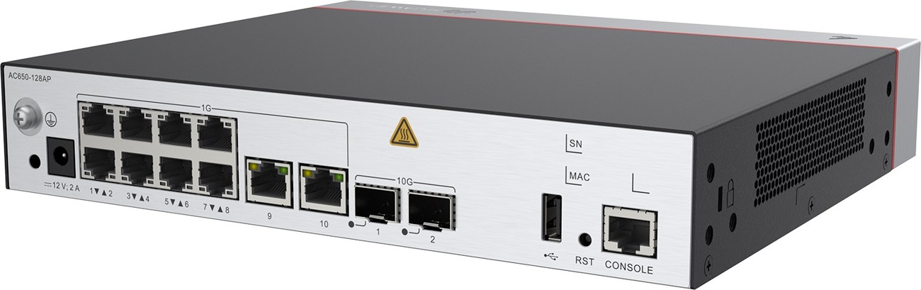 Huawei AC650-128AP Controller 10 x 1GE, 2 x 10 GE SFP+, up to 128 AP