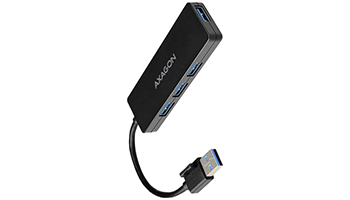 AXAGON HUE-G1A 4x USB3.0 Superspeed SLIM USB hub w. 14cm Type-A cable