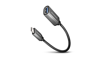 AXAGON RUCM-AFAC USB 3.2 Gen 1 Type-C Male > Type-A Female, cable adapter 0,2m, 3A, ALU