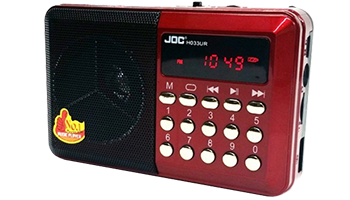 JOC Rechargeable USB and microSD Slot Mini Digital MP3 Player FM Radio
