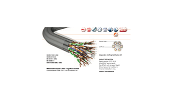 Brand-Rex Cable C3U50PRHF1 Cat.3 24 AWG U/UTP 50 Pair LSF/OH Sheathed 