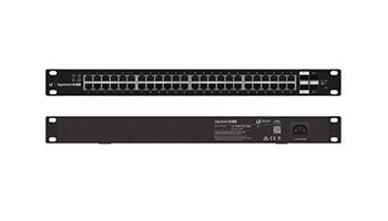Ubiquiti ES-48-500W EdgeSwitch 48-port Gbit PoE+, 2xSFP slots, 500W, manageable 
