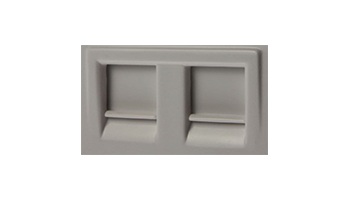 Socket FA-691KS-88-C5E Screened GE Style Data Wall Outlet 2x RJ45 (H) - Flush Mount
