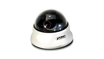 PLANET CAM-CDM33-PA Mini Dome Camera, 1/4“ Sharp CCD, 330TVL, 3.6mm / F2.0 Lens, 0.2 Lux, PAL 