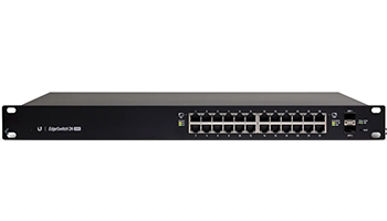 Ubiquiti ES-24-250W EdgeSwitch switch, 24-port Gbit PoE+, 2xSFP slot, 250W,