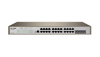 IP-Com Switch PRO-S24-410W, 24x GbE PoE+ ports, 4x GbE SFP slots, L3 management 