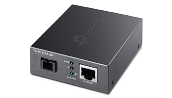 TP-LINK Converter TL-FC111B-20, 10/100Mbps RJ45 to 100Mbps SM SC fiber, 20km 