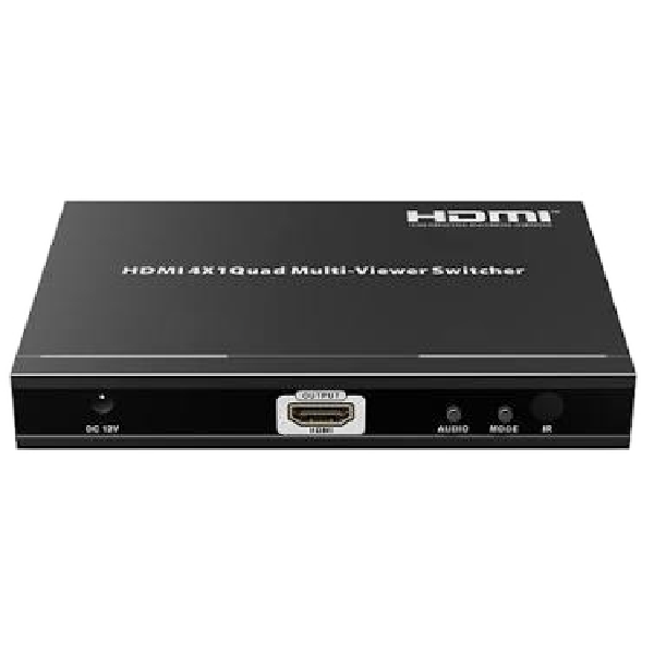 Lenkeng LKV401MV-V2.0 HDMI 4×1 Quad Multiviewer Switcher