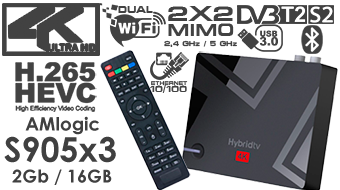 Mecool K5 Android 9.0 Amlogic S905X3 Quad Core DVB S2/T2 Smart TV Box 4K Dual Wifi 2GB 16GB