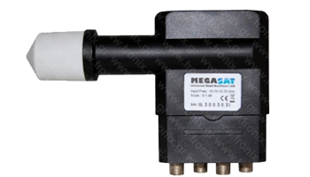 MEGASAT Slim Quad LNB  23mm 0.1dB