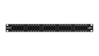 NIKOMAX NMC-RP50UC3-1U-BK Telephone patch panel, 50 ports, 19 ", 1U, category 3