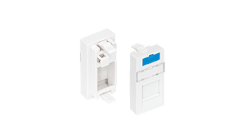 NIKOMAX NMC-PM1P-PH-WT Mosaic format insert, 22.5x45 mm, 1 port