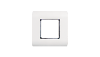 NIKOMAX NMC-PL1PM-WT Wall-mounted faceplate for 1 inset, Mosaic, 45x45 mm