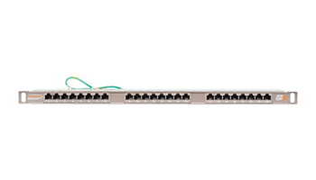 NIKOMAX NMC-RP24SE2-HU-MT Shielded patch panel, 24 ports, 19 ", 0.5U, Category 6
