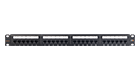 NIKOMAX NMC-RP24UE2-ES-1U-BK Unshielded patch panels, 24 ports, 19 ", 1U, Category 6