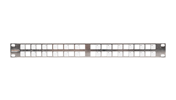 NIKOMAX NMC-RP24-BLANK-AN-1U-MT Patch Panel, with Angled Jacks, 1U