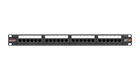 NIKOMAX NMC-RP24UD2-1U-BK Unshielded patch panel, 24 ports, 19 ", 1U, Category 5e