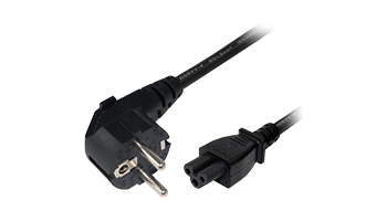 MIMOSA POWERCORD-C5-3PIN-EU Power Cord, black (60 cm, 2 ft), for PoE Injector 24V and PoE Injector 5