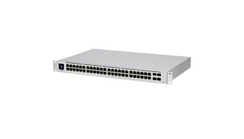 UBIQUITI USW-48-POE-EU 48-Port managed PoE switch with (48) Gigabit Ethernet ports including (32) 80