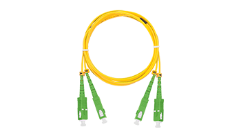 NIKOMAX NMF-PC2S2C2-SCA-SCA-003 Fiber Optic Patch Cord, SM 9/125, SC/APC-SC/APC, LSZH, Duplex