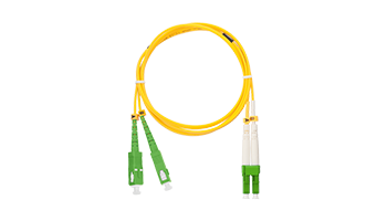 NIKOMAX NMF-PC2S2C2-SCA-LCA-003 Fiber Optic Patch Cord, SM 9/125, SC/APC-LC/APC, LSZH, Duplex
