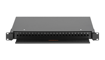 NIKOMAX NMF-RP24FC-TS-P-1U-BK Fiber Distribution Unit 19', 1U, for 24 FC / ST adapters, sliding type