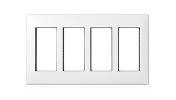 SIMON 51010104-030 Flush-mount wall frame and frame holders for 4 double elements white Simon 500 Ci