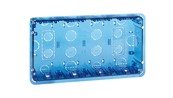 SIMON 51020104-039 Flush-mount wall box for 4 double elements Simon 500 Cima