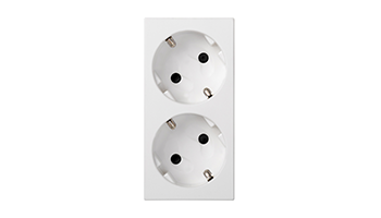 SIMON 50000432-030 German socket outlet 16A 250V~ with safety device and 1Click® terminal connection