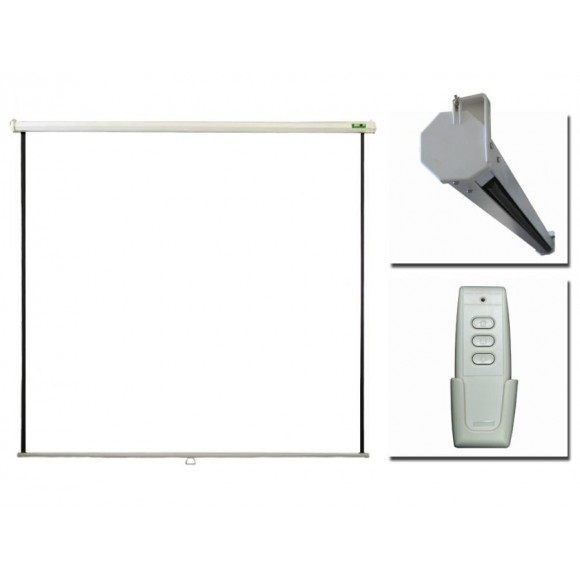 PRIVILEG ERV200 ELECTRIC 100", 2.0x1.5m, 4:3, Matte White, RF Remote, roll up down