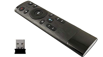 Q5 2.4GHz WIFI Voice Remote Control With USB Receiver For Smart TV Android Box-13054