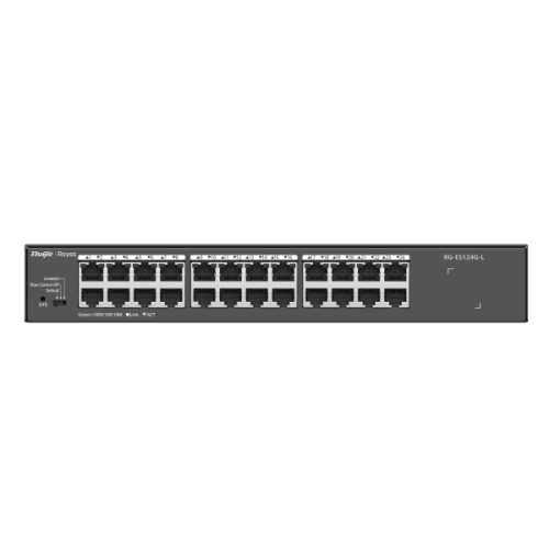 Ruijie RG-ES124G-L, 24-Port 10/100/1000 Mbps Unmanaged Non-PoE Switch