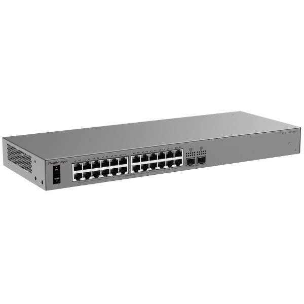 Ruijie Switch RG-ES224GC2MS, 24xGbE, 2x2.5 SFP, rack, 32 VLAN