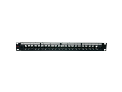Nikomax NMC-RP24U-BLANK-ST-1U-BK UTP Uncharged Patch panel 24xRJ45